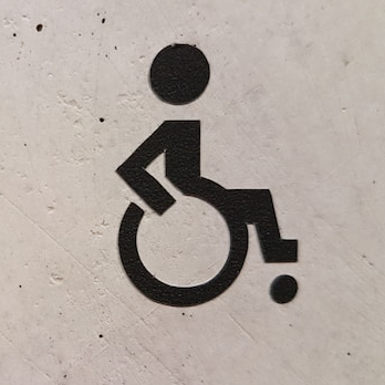 Place handicapée